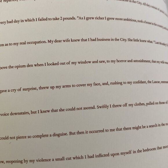 NWOT Sir Arthur Conan Doyle - A Novel Journal: The Adventures of Sherlock Holmes - Picture 8 of 12